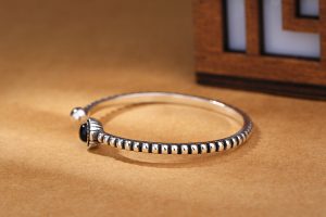 Vintage weave cuff bangle and bracelet size 55mm
