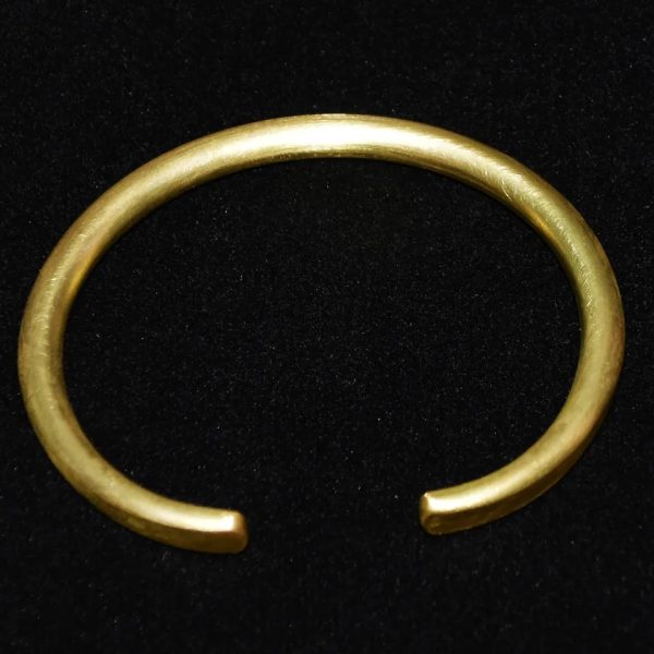 Brass cuff bracelet vintage resizable unisex handmade metal bangle