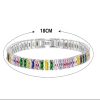 Korean fashion 925 sterling silver crystal hand bracelet for women