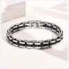 10.7MM wide stainless steel strap chain bracelet for men boys gift jewelry