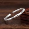Openable adjustable cuff bangle 925 stamped imported silver jewelry