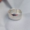 Minimal silver ring challa style
