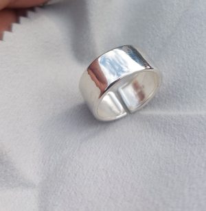 Simple challa style adjustable ring 925 sterling silver