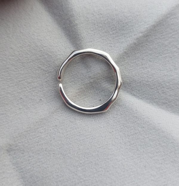 Simple adjustable ring 925 sterling silver