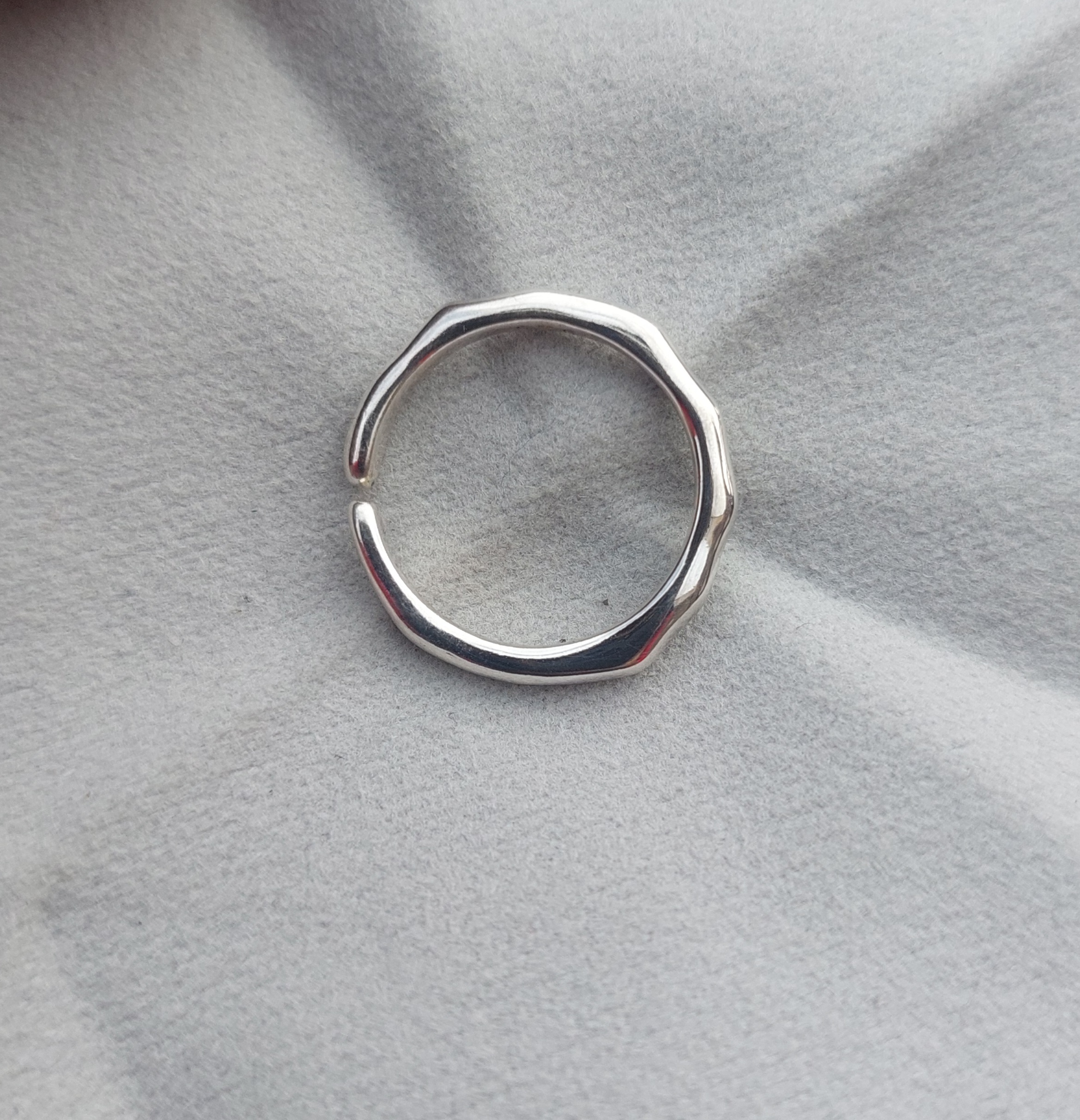 Simple adjustable ring 925 sterling silver