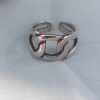 Simple knotted adjustable ring 925 sterling silver