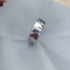 Geometric zigzag 925 sterling silver ring