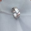 Minimal zigzag silver ring for daily wear
