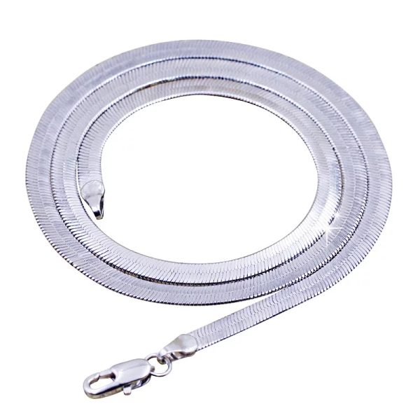 25 sterling silver snake chain necklace 3mm 4mm unisex choker