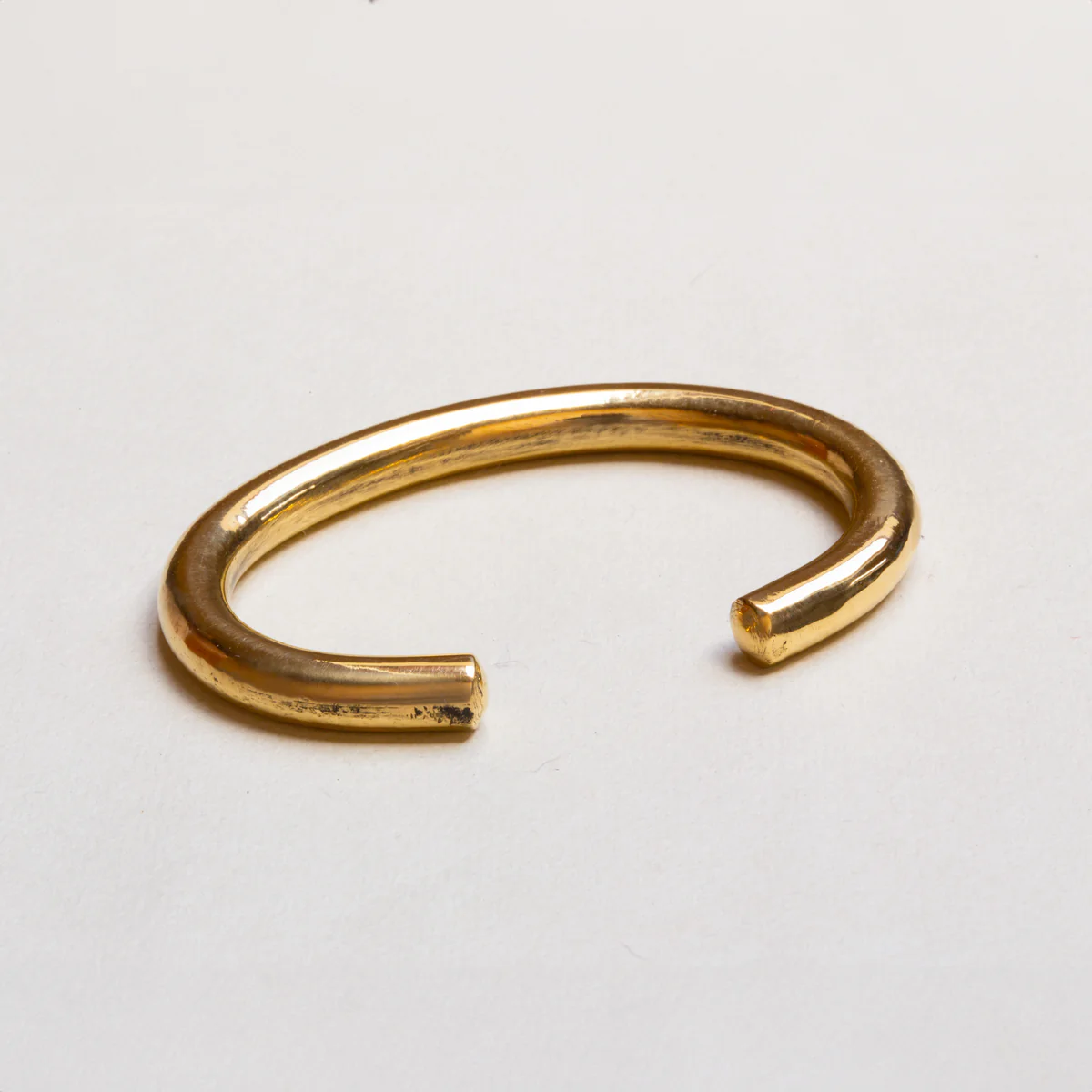 Brass thick cuff bracelet simple minimal design